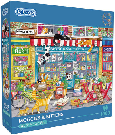 Gibsons - moggies kittens (by kate mawdsley) - 1000 pieces 68×49cm (w×h) - jigsaw puzzle for adults