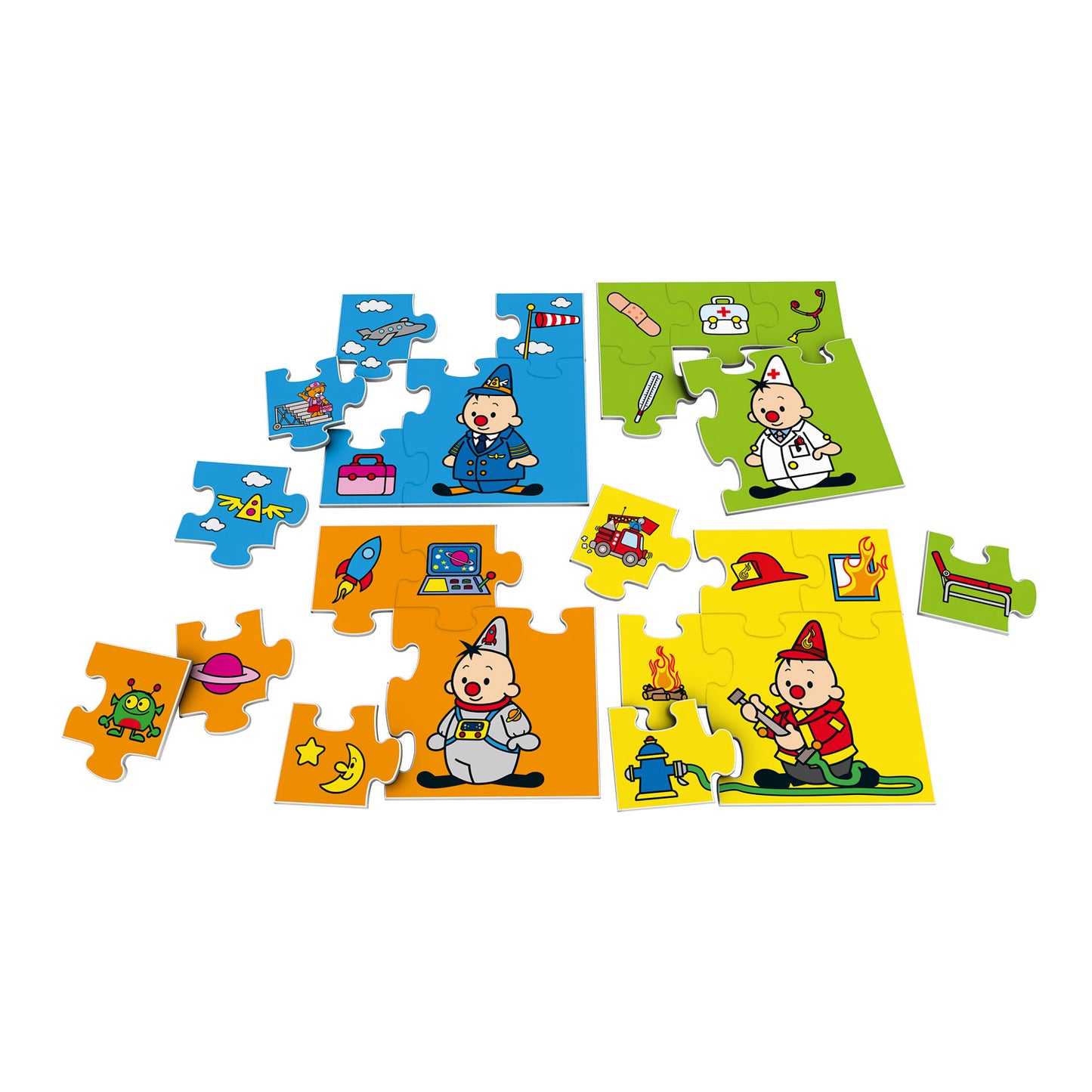 Bumba puzzle professions, 4in1