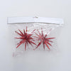 Boltze home Ciondolo natalizio stella glitterata 2 pezzi rosso