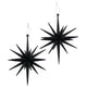 Boltze ciondolo home deco stella h15 cm nero 2 pezzi