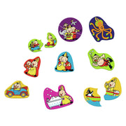 Bumba badpuzzel - 9 badpuzzels uit 2 delen - kleeft op de badrand - afbeelding 2