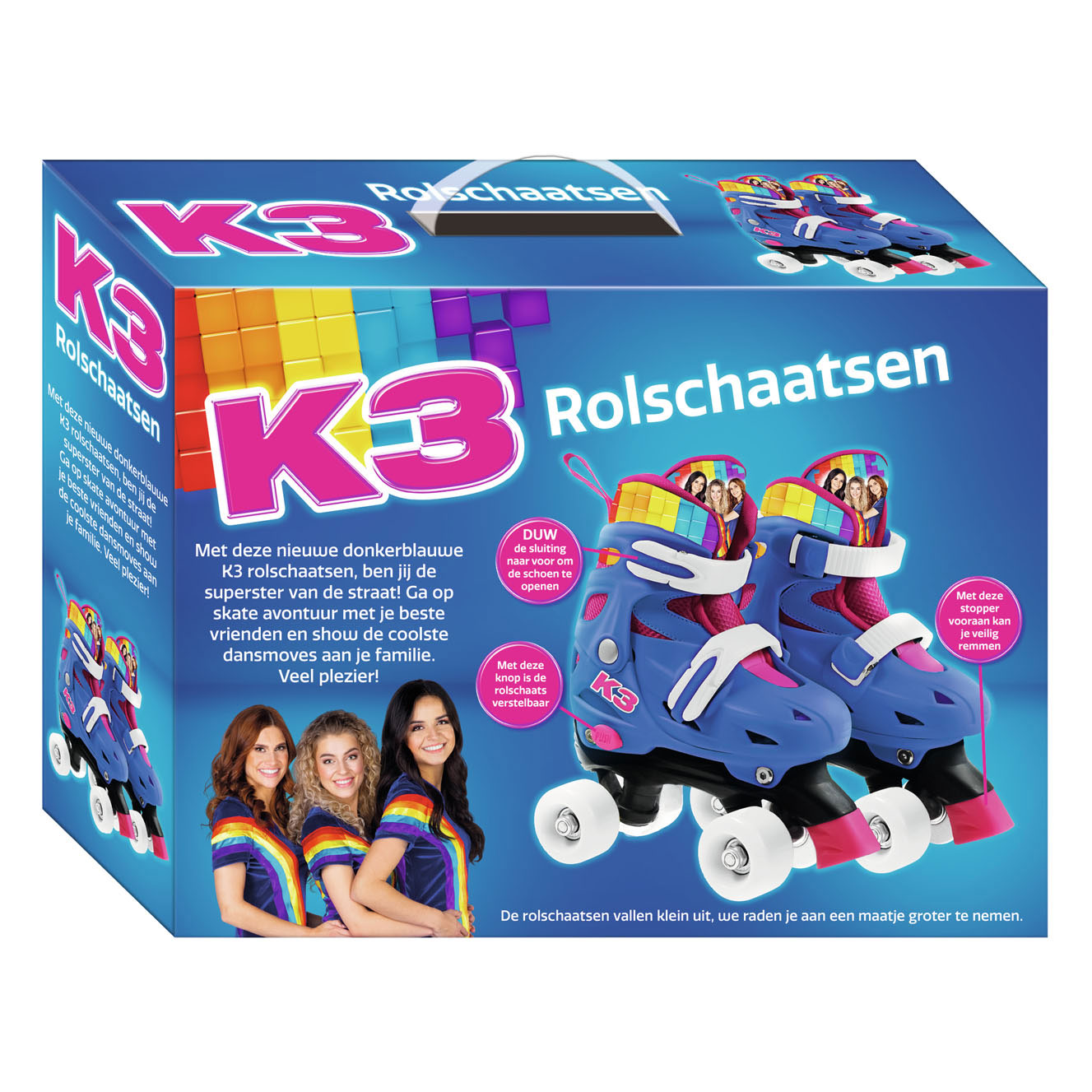 Studio 100 Rolschaatsen Regenboog, maat 26-29