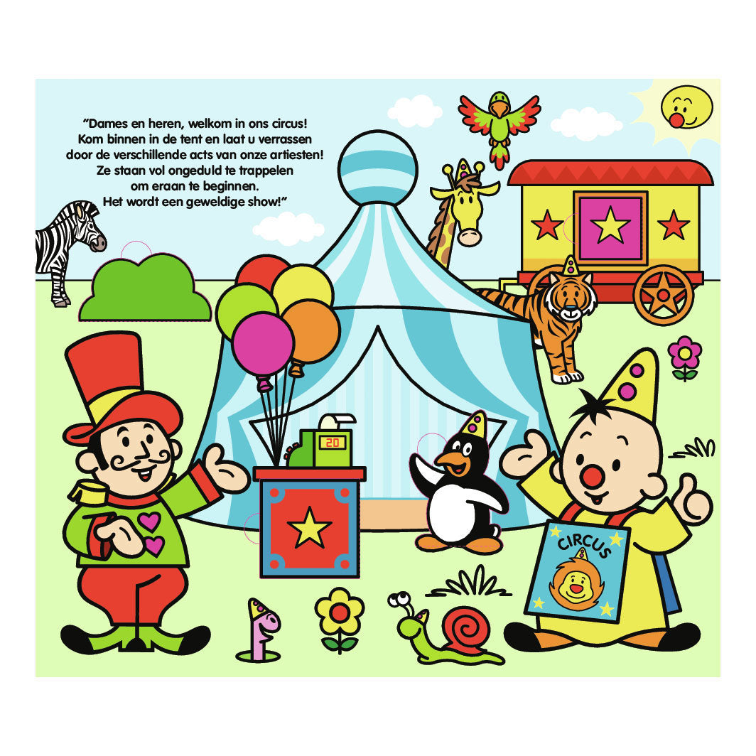 Libro di cartone Bumba con le alette - nel circo