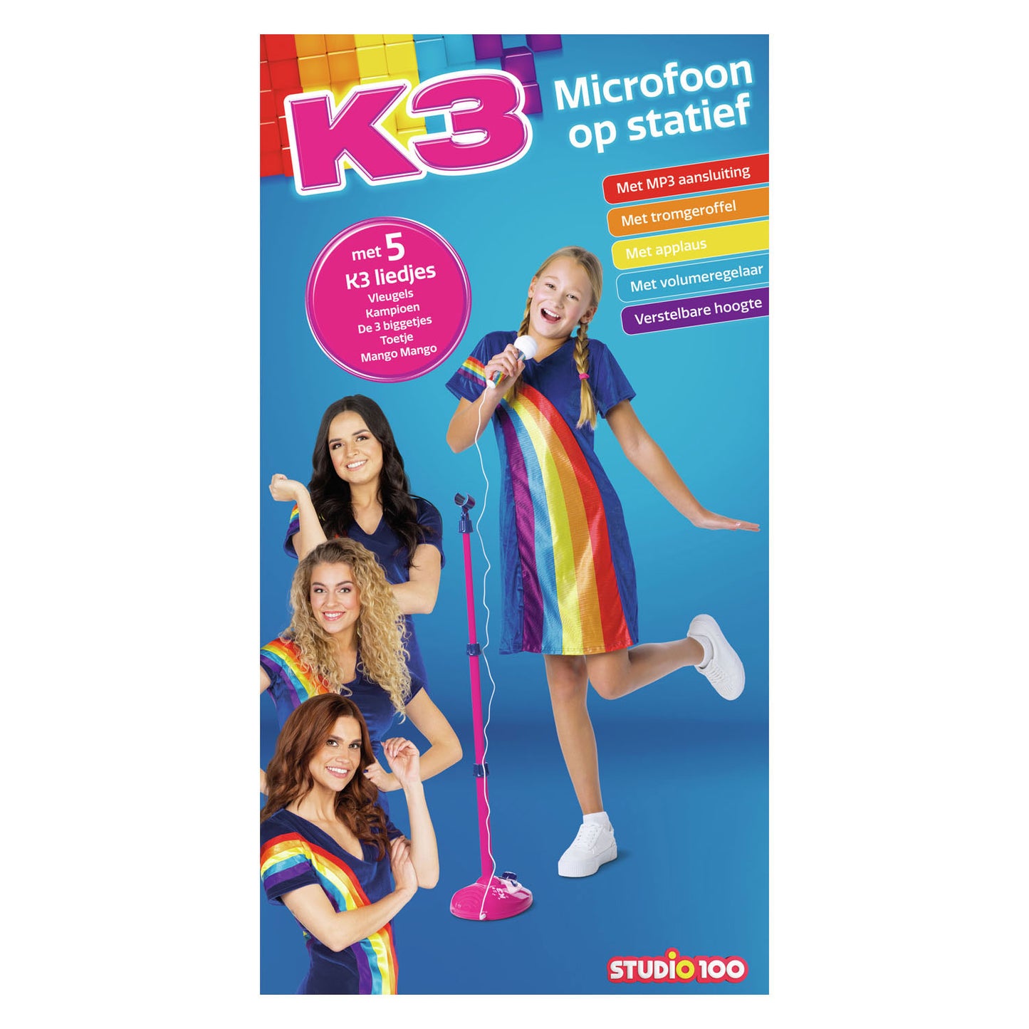 Studio 100 k3 microfoon op statief