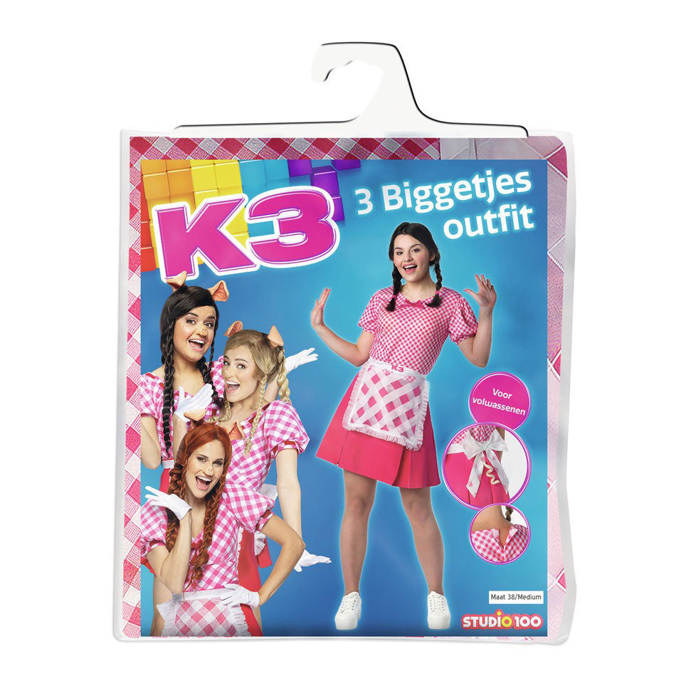 Vestido de aderezo de Studio 100 para adultos 3 lechones, talla 38