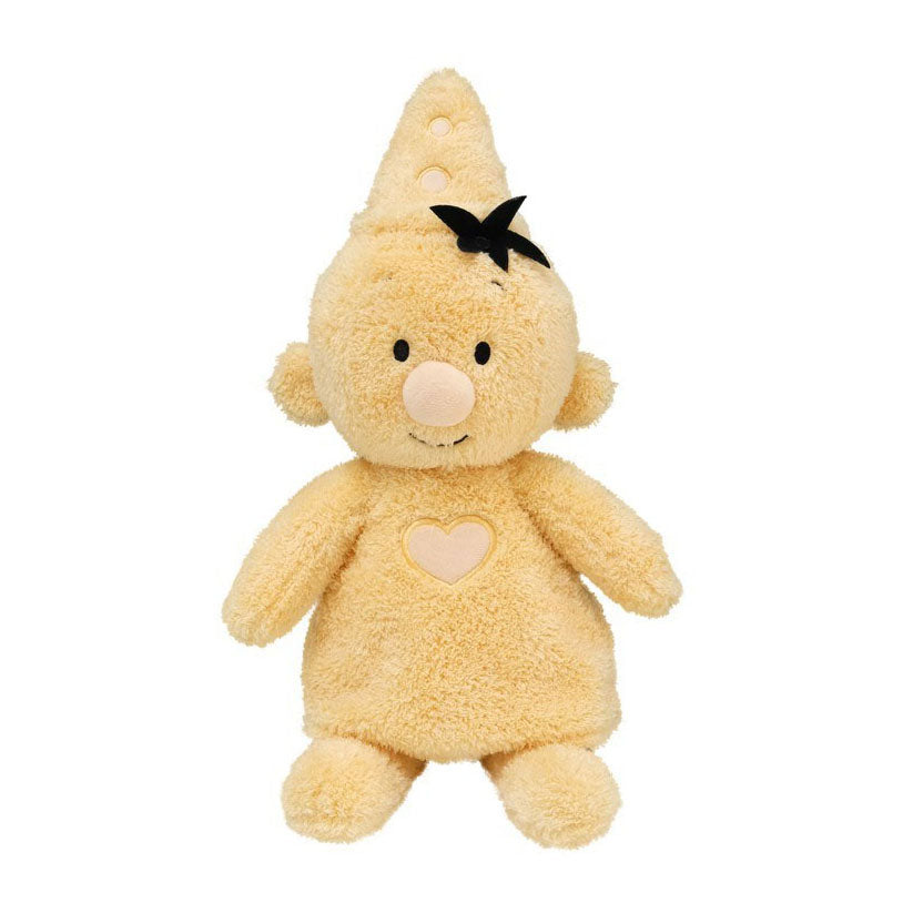 Bumba knuffel fluffy pluche - geel, 35cm