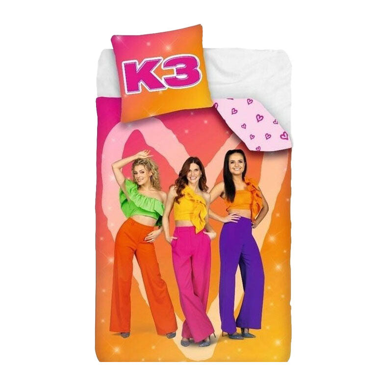 K3 1-persoons dekbedovertek - alle kleuren 140x200cm