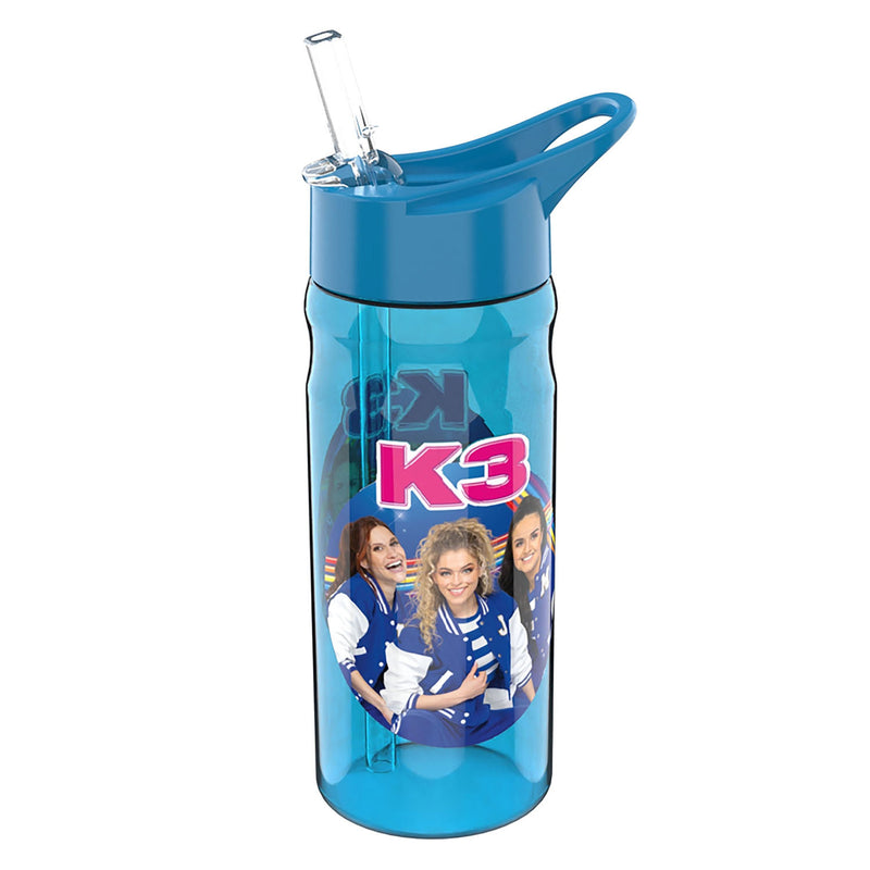 Studio 100 k3 drinkfles blauw, 500ml