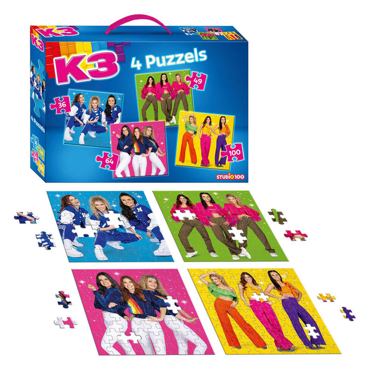 K3 4in1 puzzel - sterretjes
