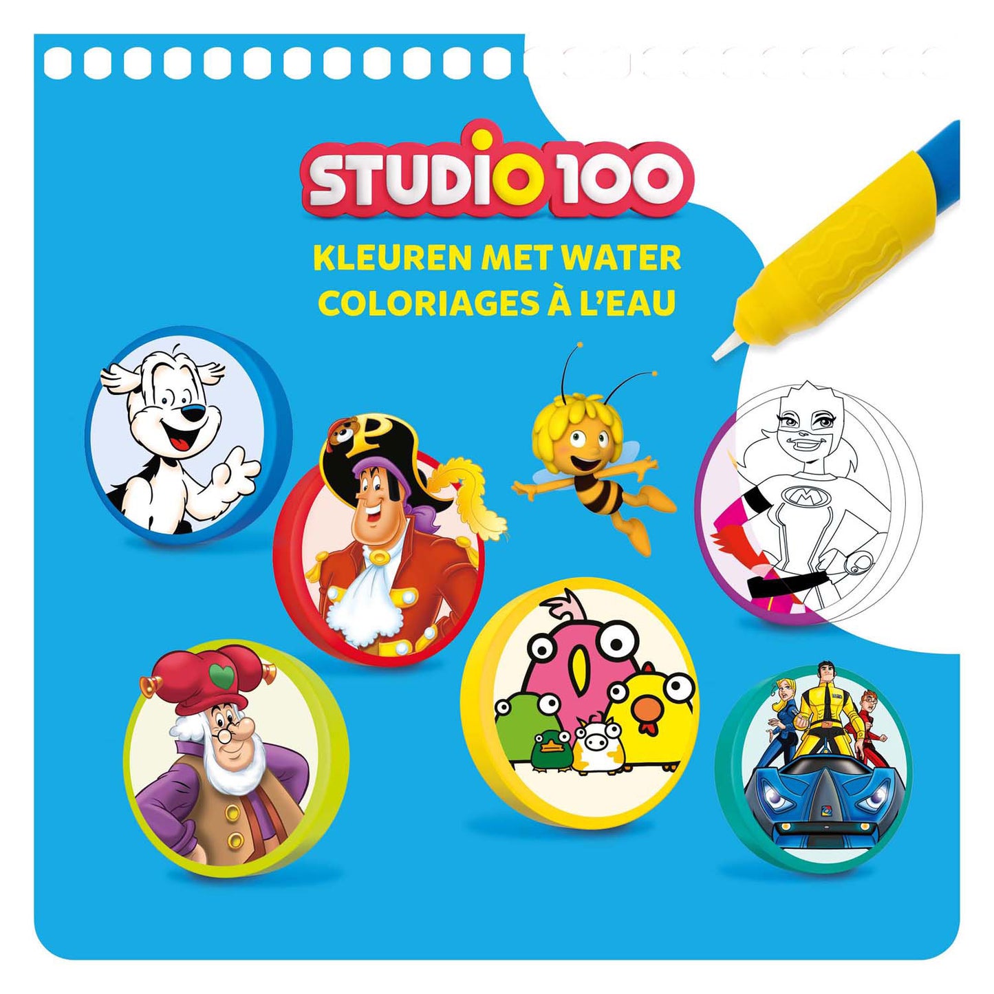 Libro da colorare Studio 100 - Colori con acqua