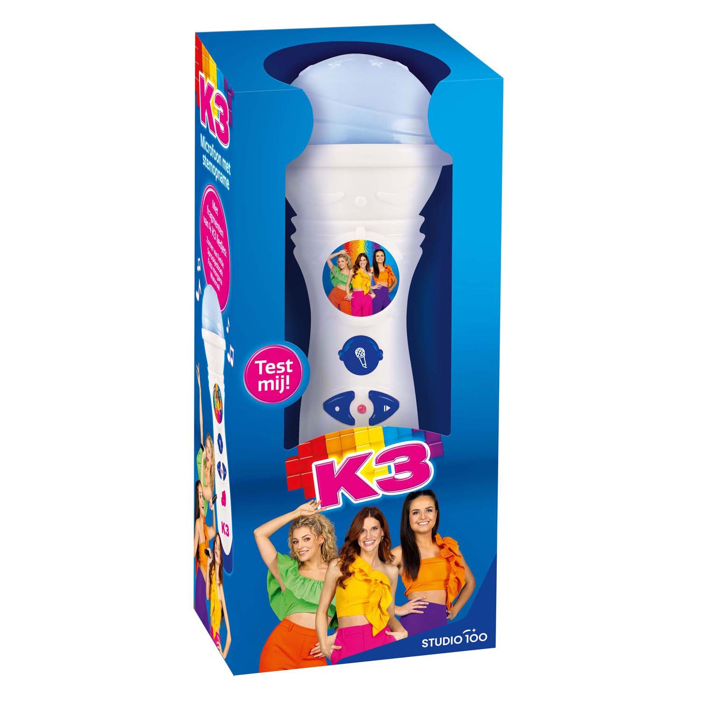 Micrófono K3 con voz grabando todos los colores