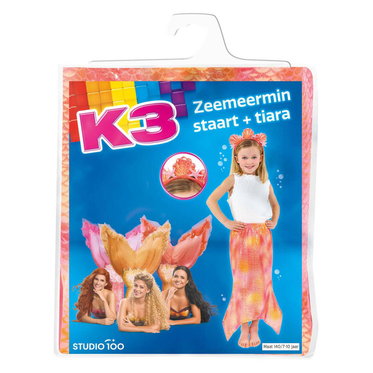 Studio 100 k3 sirene coda e tiara dimensione 140, 7-10 anni