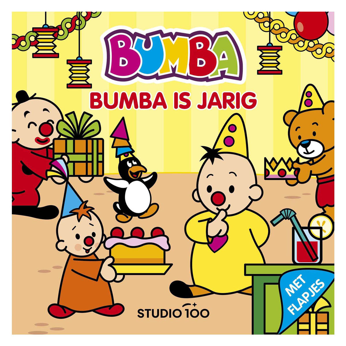 Libro de cartón con solapas Studio 100 Bumba: el cumpleaños de Bumba | 2 piezas