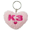 K3 sleutelhanger pluche hart