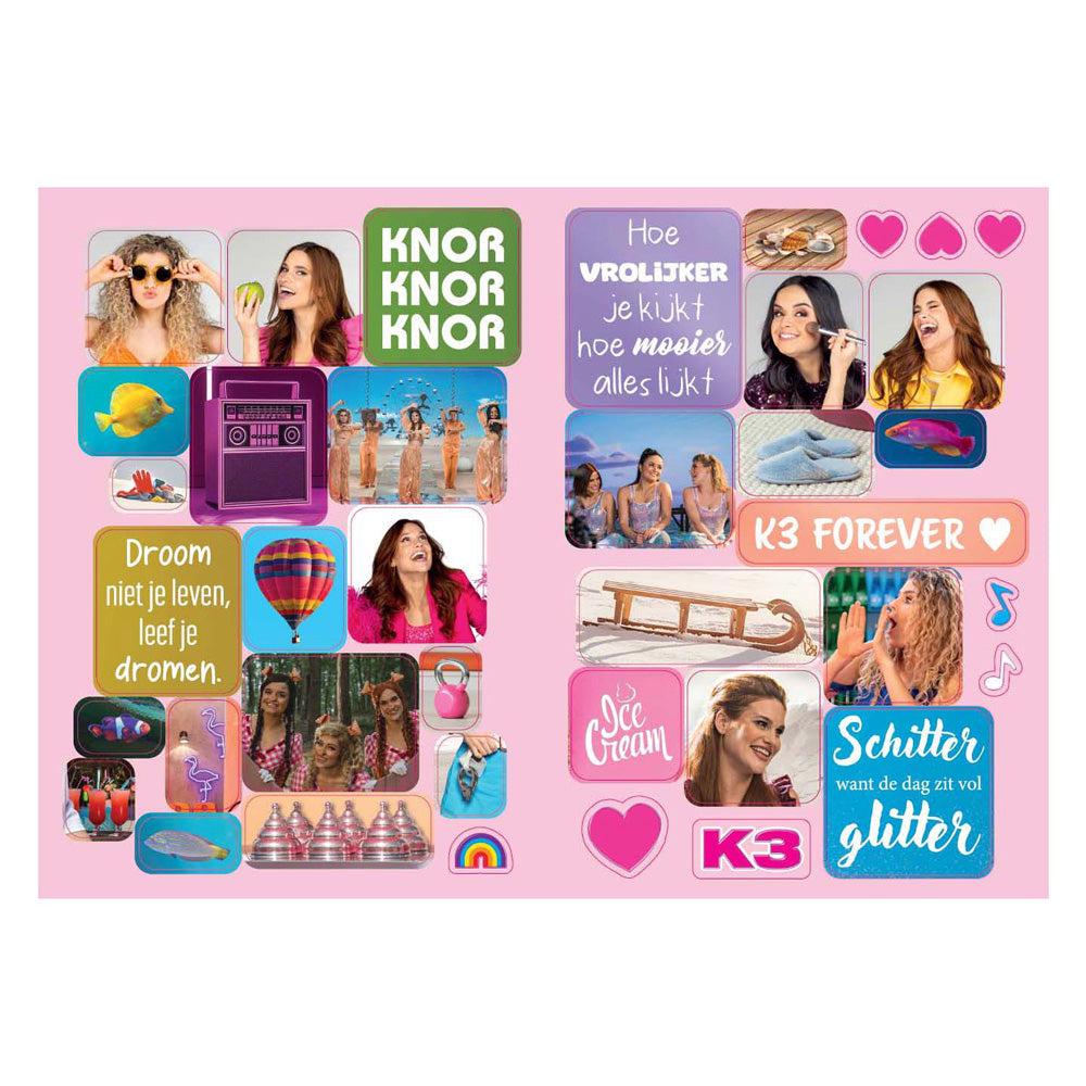 Libro de pegatinas Studio 100 k3 - stickerfun xl