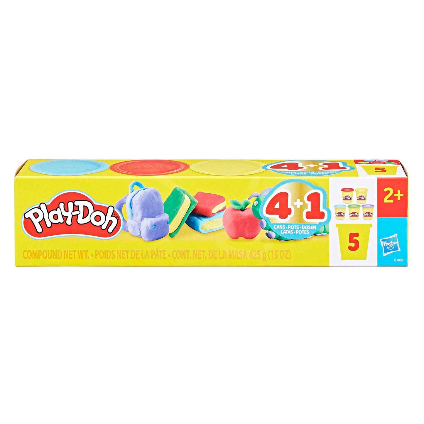 Confezione da 5 play-doh per il ritorno a scuola nuovi