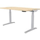 Scrivania sit-stand in acero levado