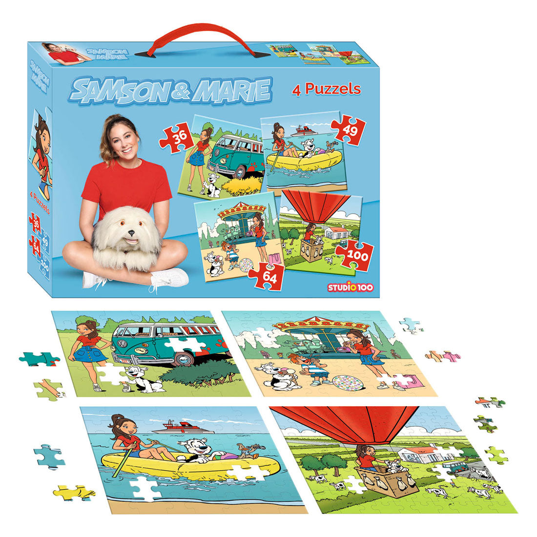 Studio 100 samson marie puzzle - 4 in 1