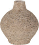 Jarrón decorativo de madera - arcilla - arena - 25x22x22