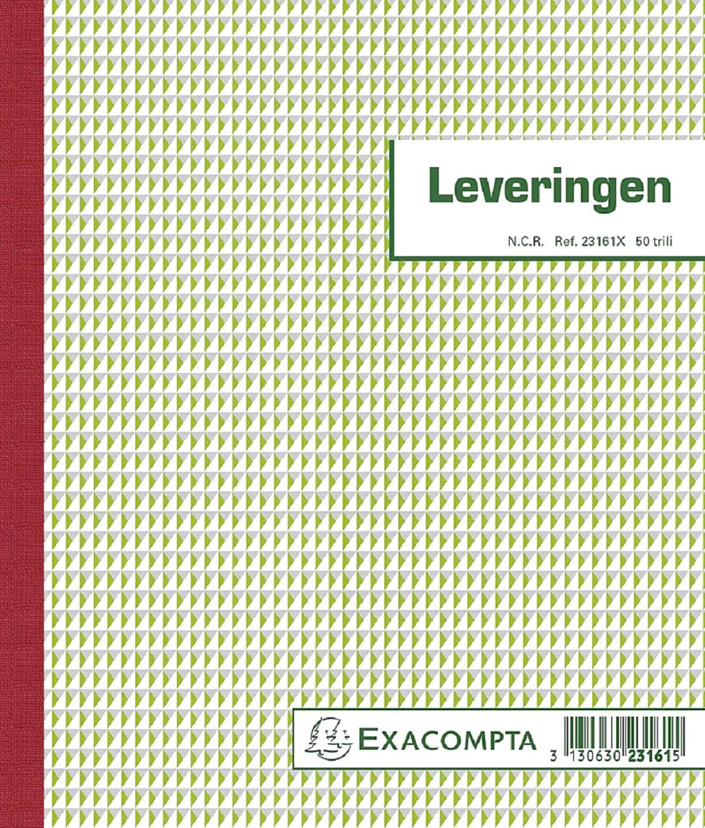 Exacompta leveringen | ft 21 x 18 cm | tripli (50 x 3 vel) | nederlandstalig