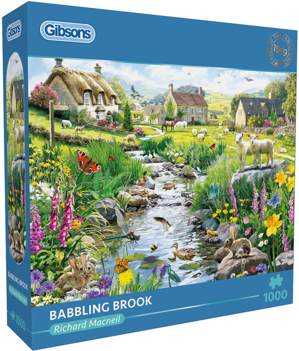 Gibsons - babbling brook - Richard Macneil - 1000 pezzi - 68×49 cm - puzzle per adulti