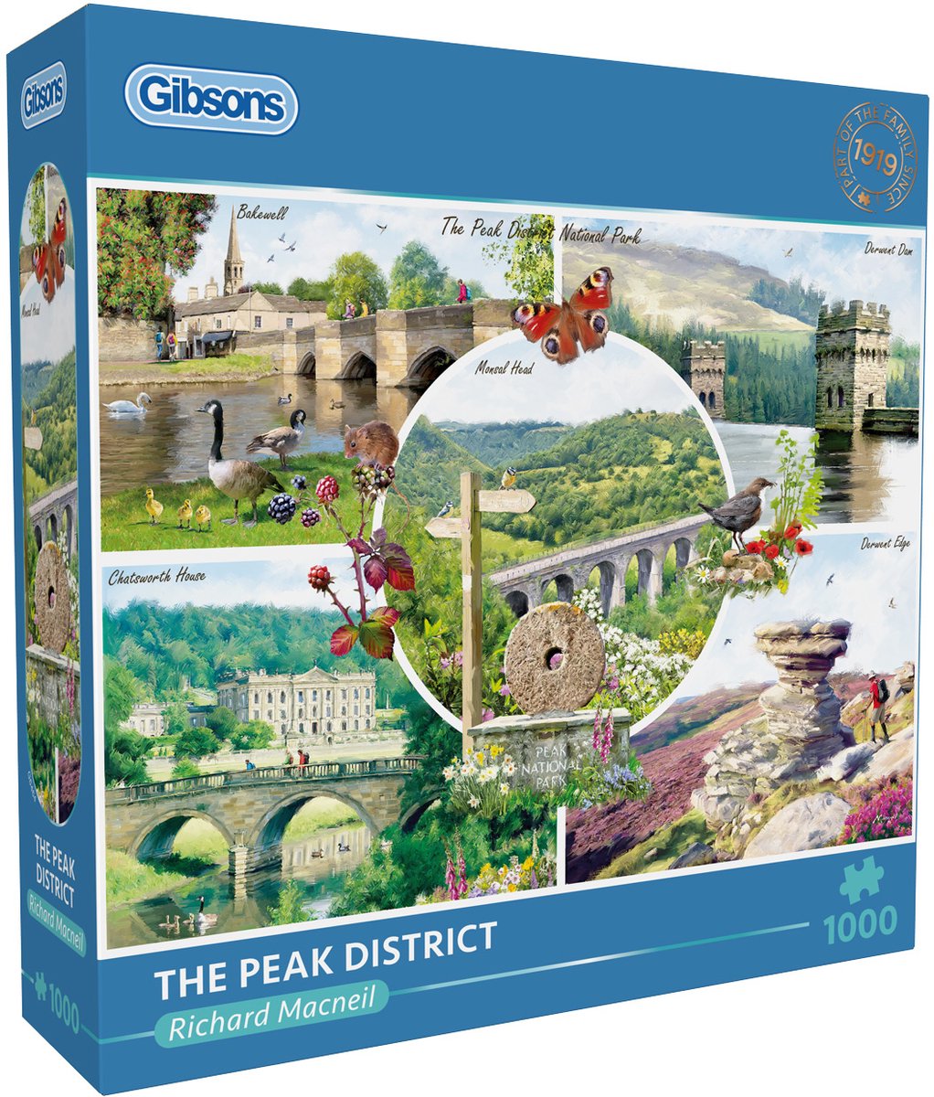Gibsons - il Peak District, Regno Unito - Richard Macneil - 1000 pezzi - 68×49 cm - puzzle per adulti