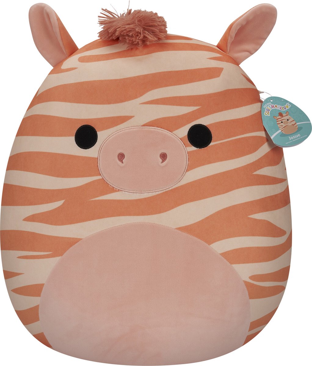 Squishmallows josue - peach zebra 50cm plush