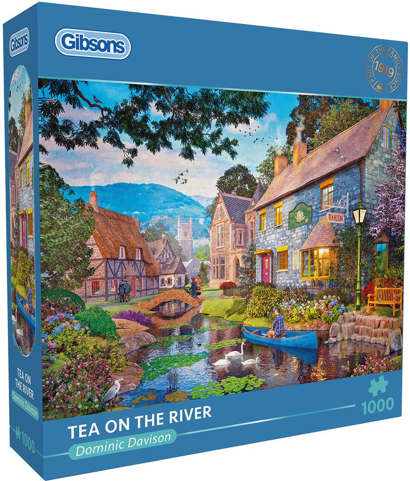 Gibsons - tea on the river (di Dominic Davison) - 1000 pezzi 68×49 cm (l×a) - puzzle per adulti