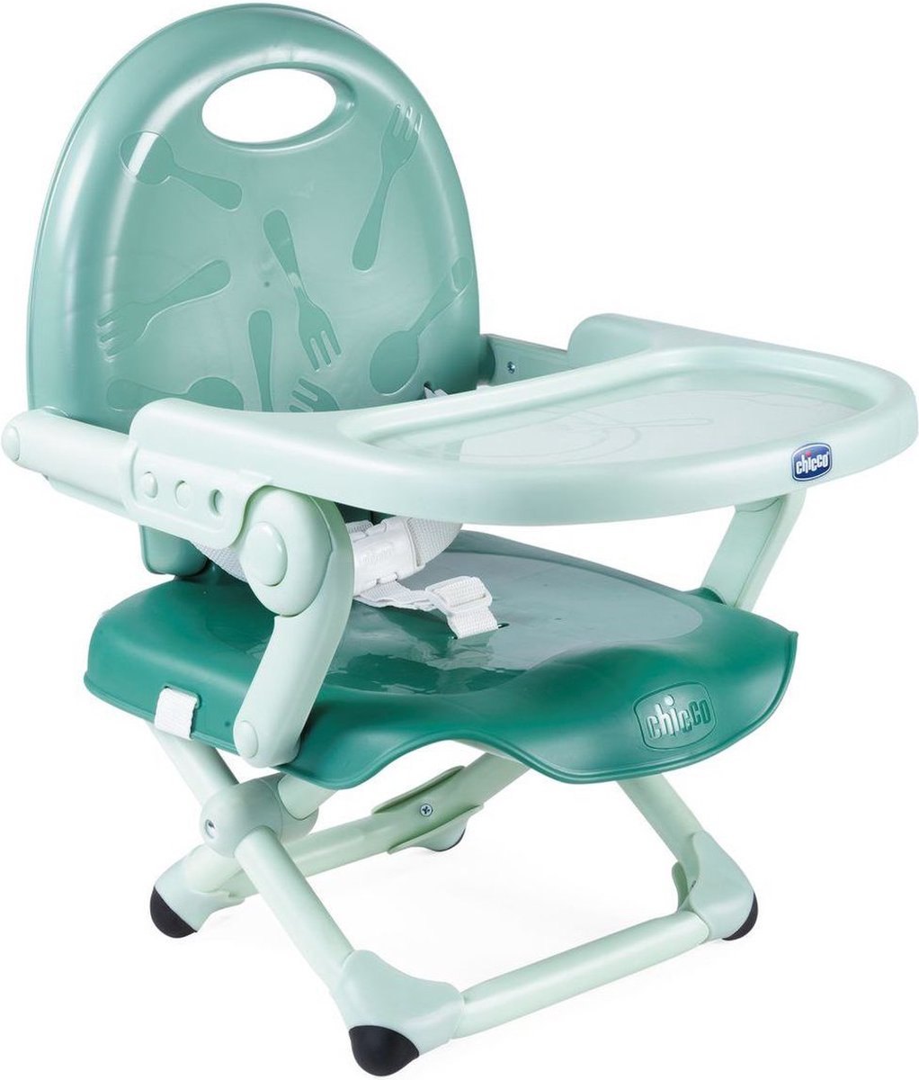 Chicco pocket snack junior - rialzo per bambini - seggiolone pappa - cinghie stabili - verde