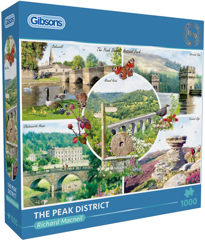 Gibsons: el distrito de los picos, Reino Unido. - richard macneil - 1000 piezas - 68×49cm - rompecabezas para adultos