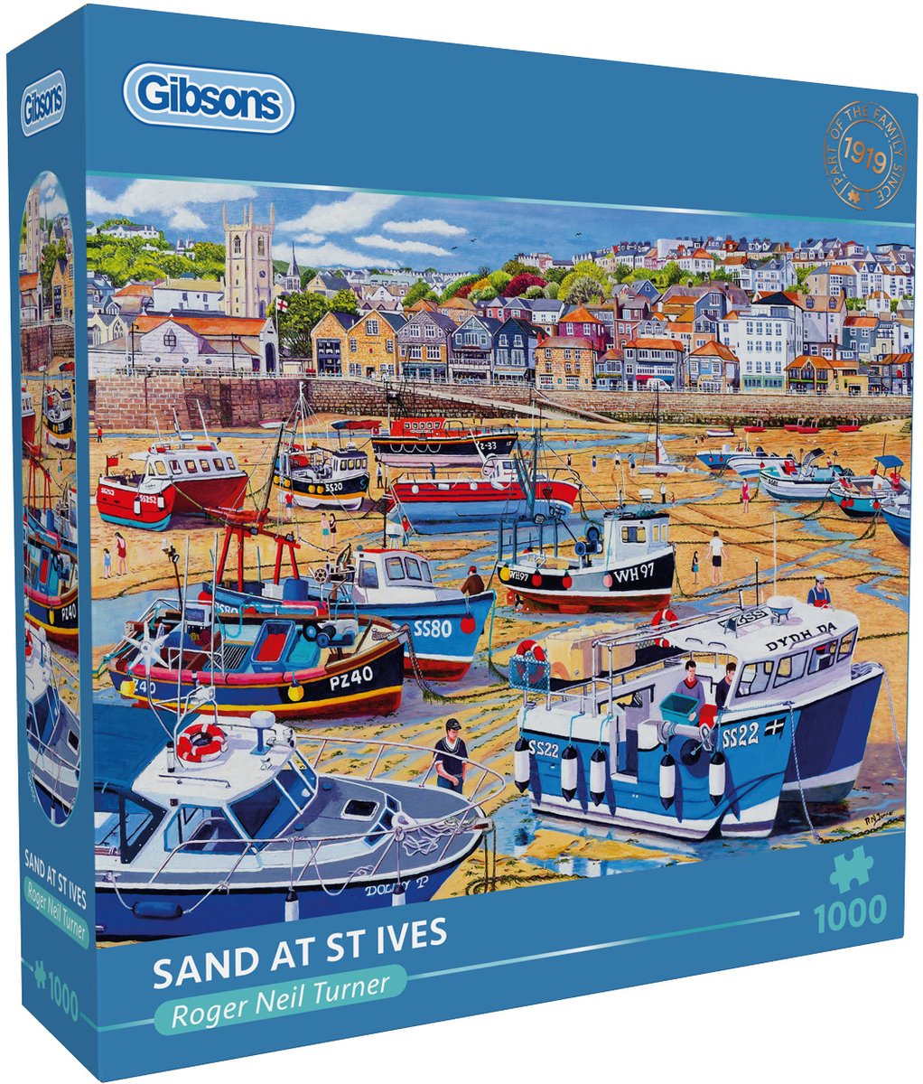 Gibsons - sand at st ives (sand at st ives) - roger neil turner - 1000 pezzi - 68×49cm - puzzle per adulti