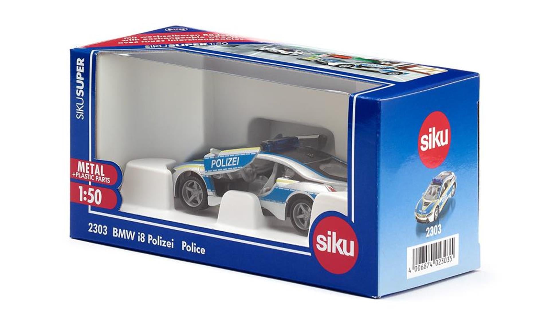 Siku 2303 bmw i8 politie auto (duits)