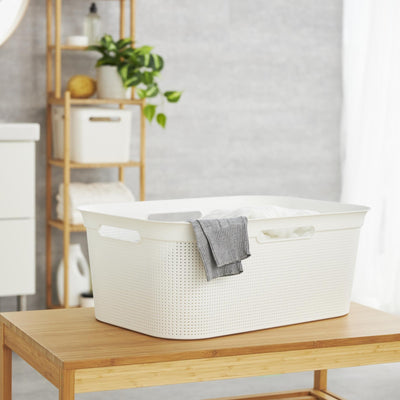 Rotho Flexible Lavandry Basket Brisen 41 L White