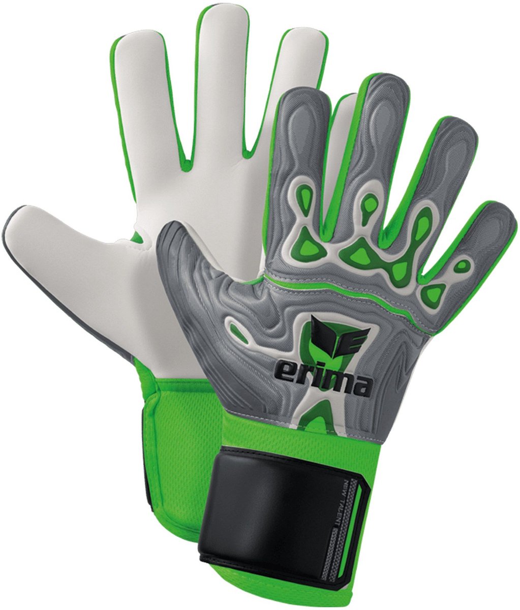 Guantes de portero Erima flex-ray new talento - gris verde | tamaño: 10