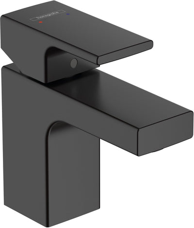 Forma de barniz Hansgrohe - grifo monomando para lavabo - funcionamiento con una sola palanca - sin desagüe - tamaño 70 mm - negro mate
