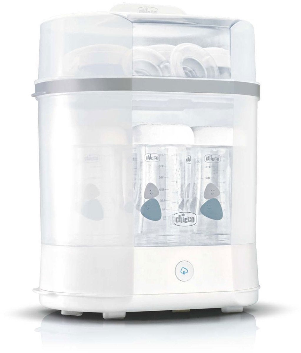 Chicco sterilnatural 3-in-1 sterilisator - steriliseert in 5 minuten met stoom | tot 6 flessen | 0m+