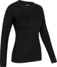 Gripgrab - merino blend thermal lange mouw herfst winter fiets ondershirt voor dames thermoshirt met merinowol - zwart - vrouwen - maat xl