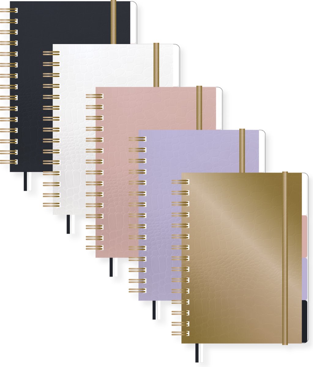 Cuaderno Kangaro 4 en 1 - cocodrilo puro - a5 - línea - 5 colores - k-pm610011skz