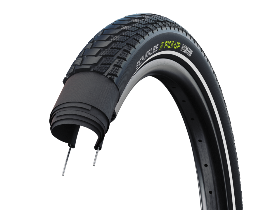 Schwalbe buitenband Pick-Up Perf SD Twinskin 27.5 x 2.60 zw refl