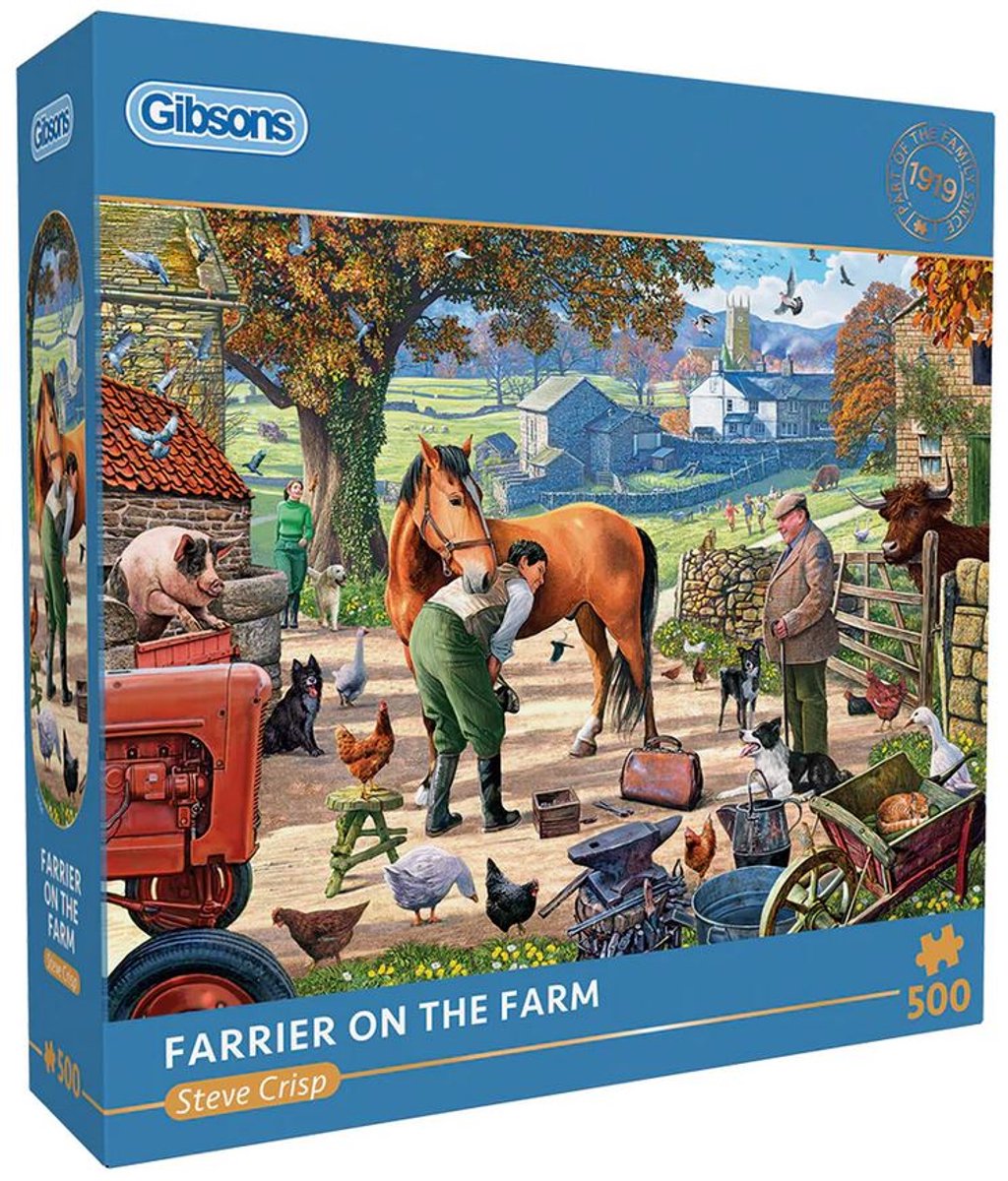 Gibsons - maniscalco nella fattoria (di Steve Crisp) - 500 pezzi 48×34 cm (l×a) - puzzle per adulti