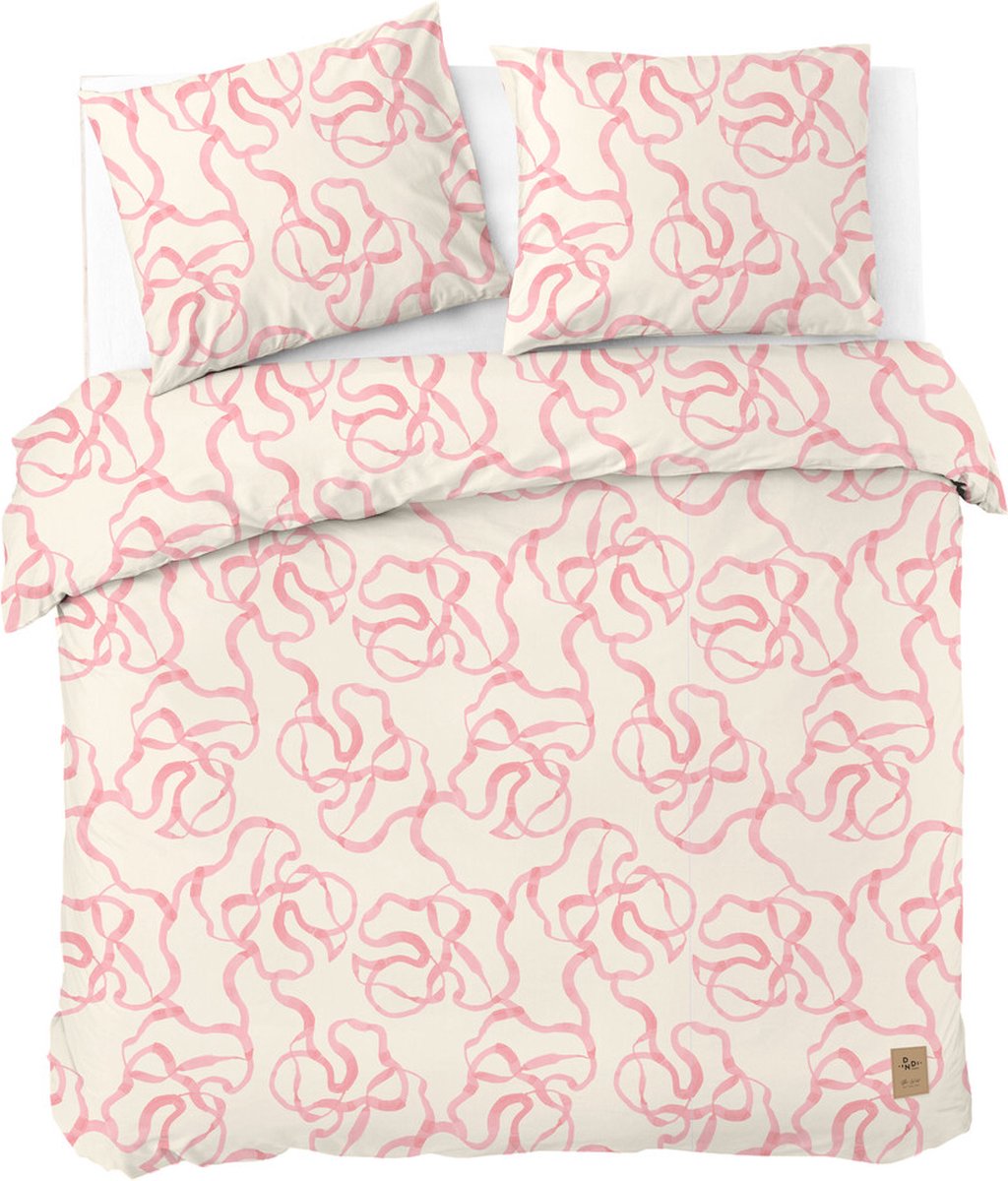 Funda nórdica Dindi home fiesta rosa - 240x220 - 100% algodón - rosa blanquecino