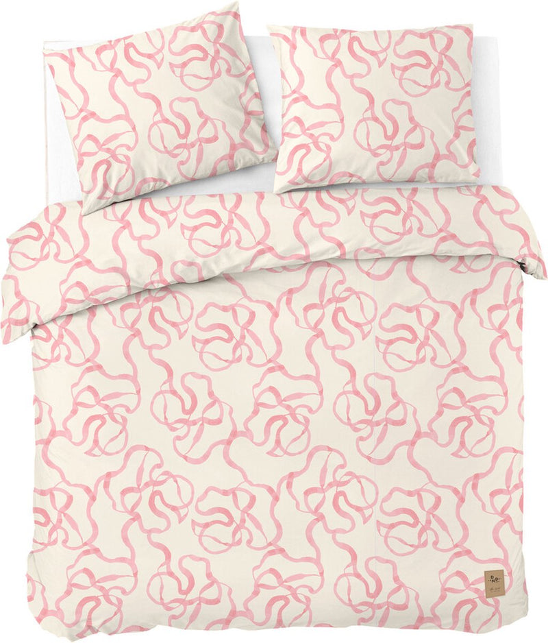 Funda nórdica Dindi home fiesta rosa - 240x220 - 100% algodón - rosa blanquecino