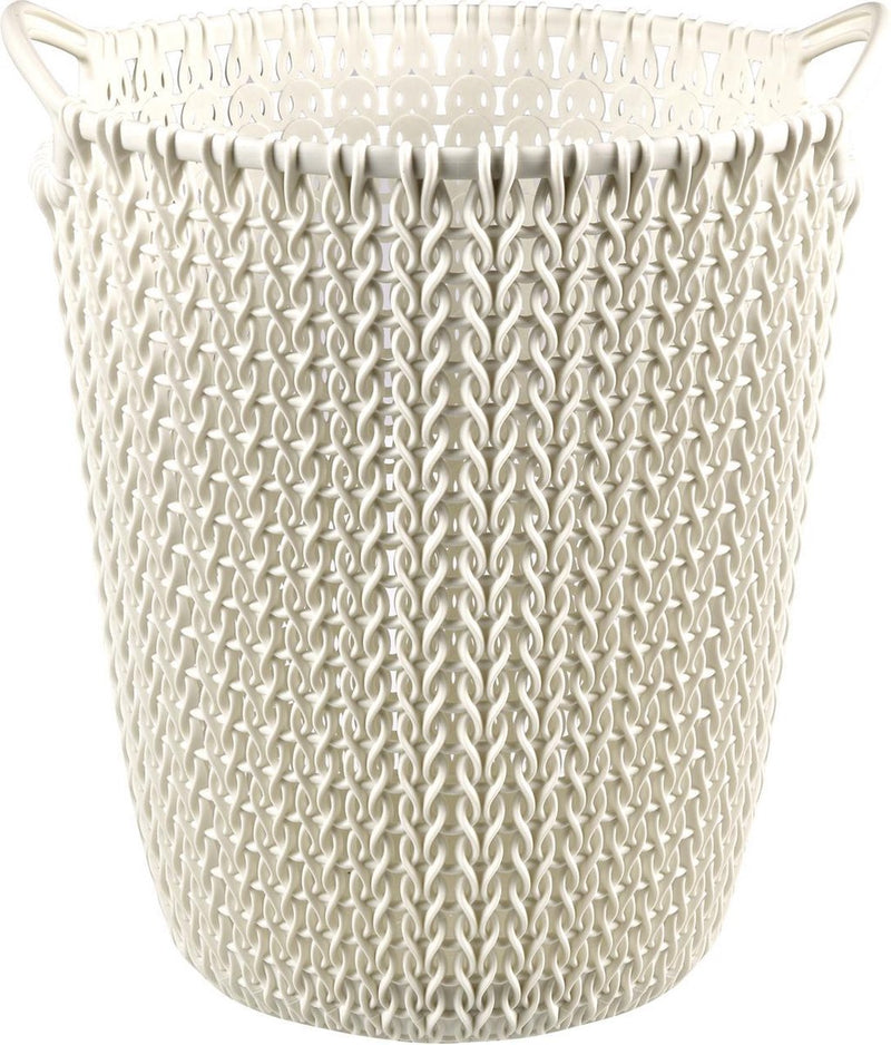 Cesta de papel de punto Curver - 7l - blanco vintage