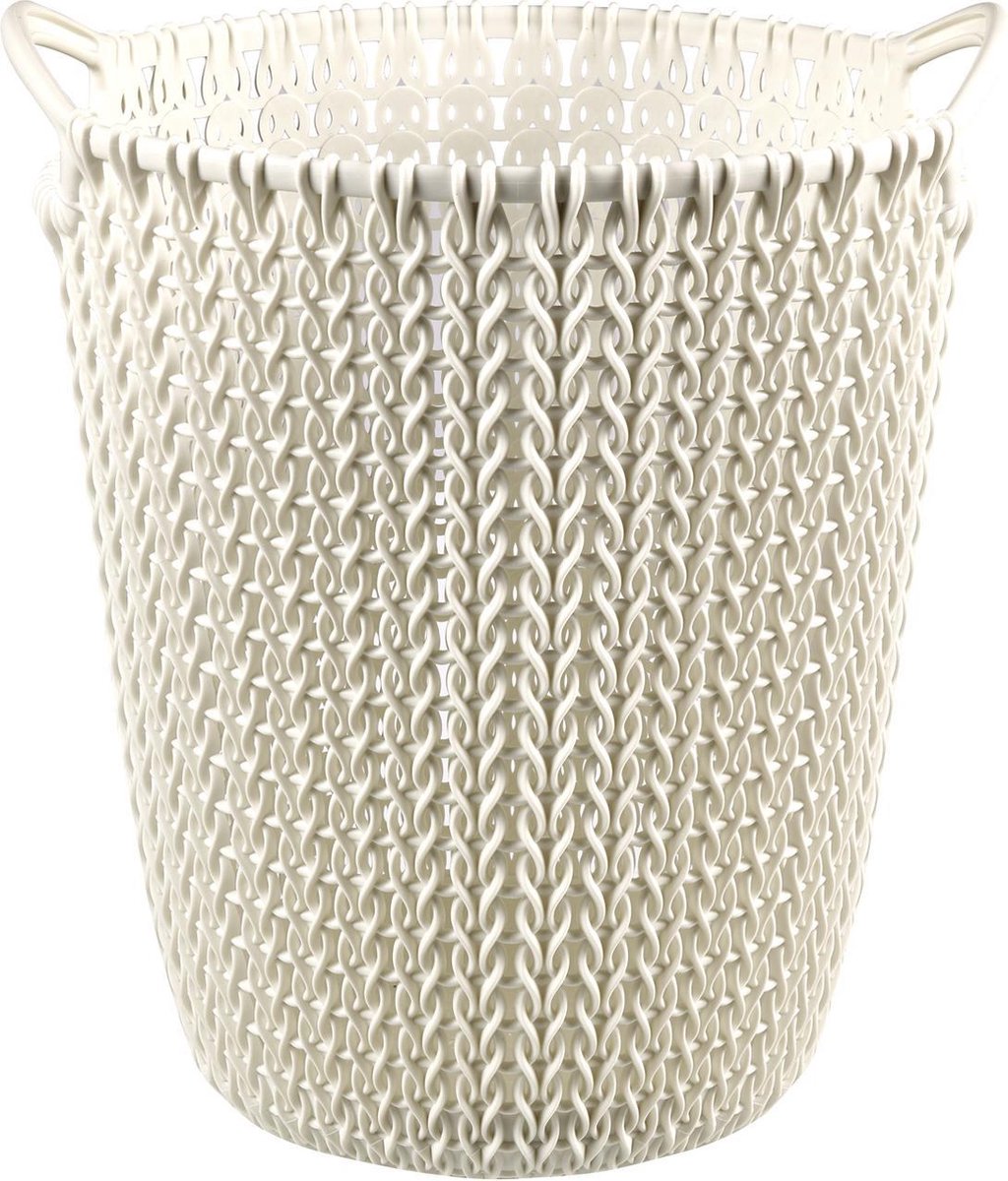 Curver knit papiermand - 7l - vintage wit