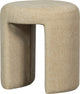 Taburete Charlie de madera - chenilla - natural - 47x45x45