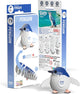 Puzzle 3d Eugy - pinguino - animali marini - sostenibile - collezionali tutti - 6 anni
