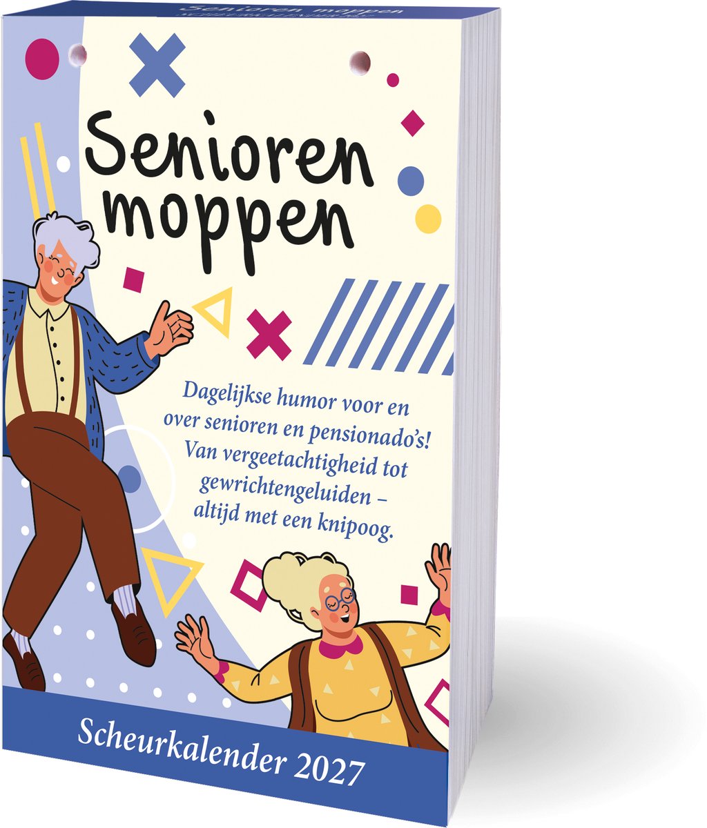 Senioren moppen scheurkalender - 2027