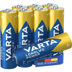 Batteria Varta Longlife Power AA 8 pezzi