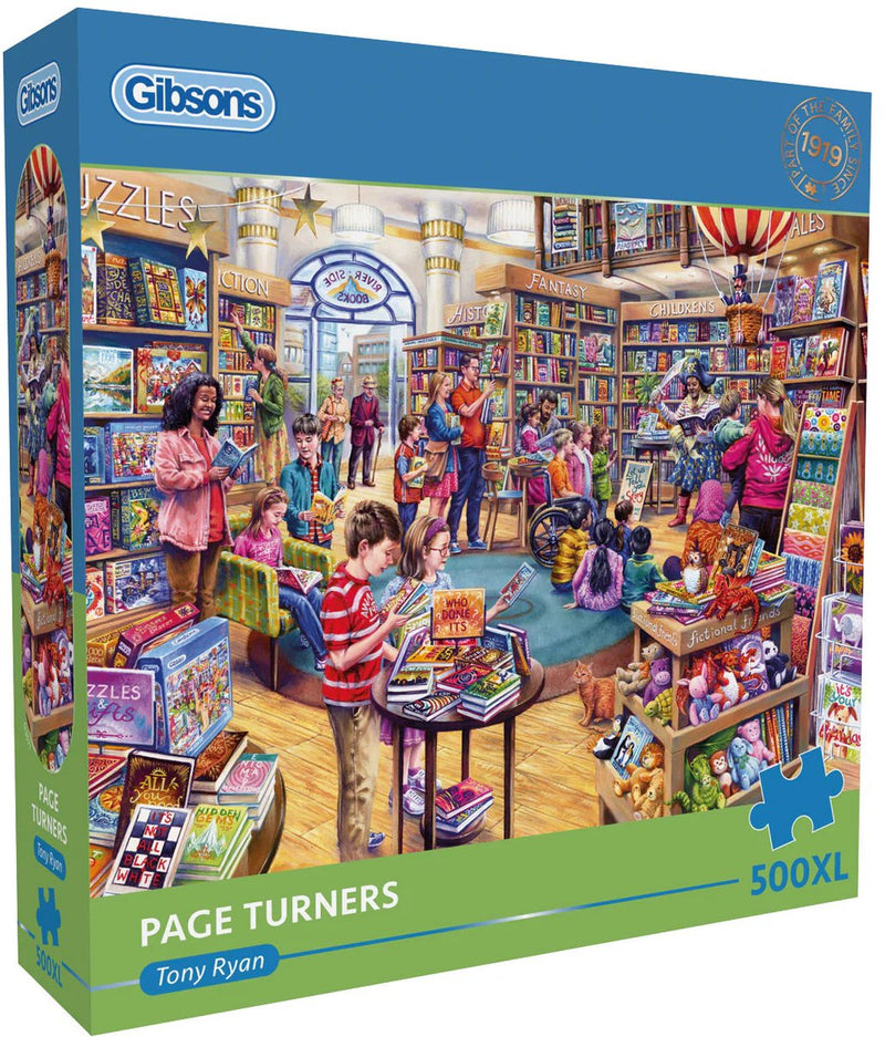 Gibsons - libri avvincenti (girapagina) - tony ryan - pezzi 500xl - 68×49 cm - puzzle per adulti