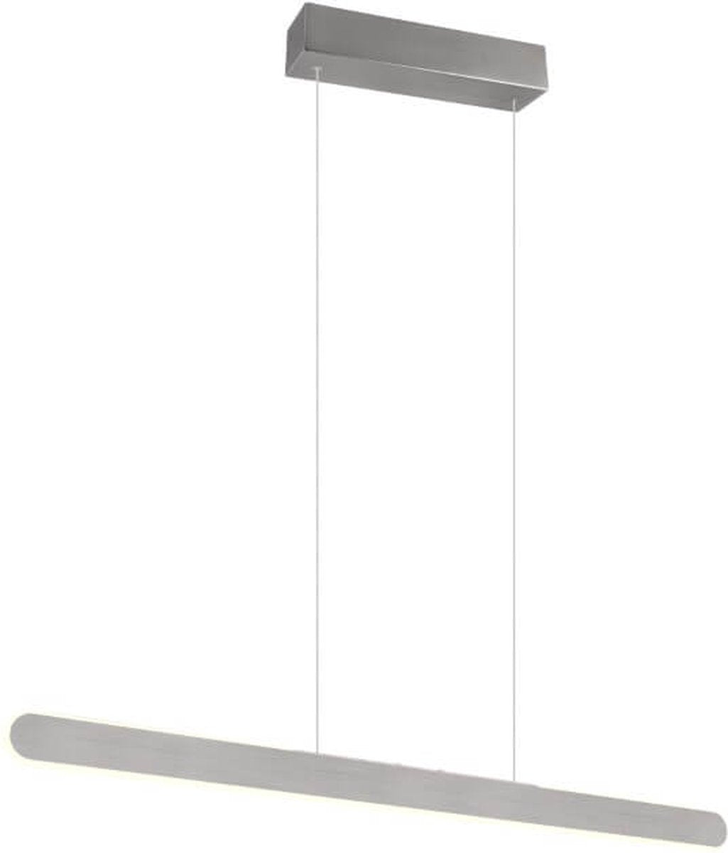 Trio helios - hanglamp - geborsteld aluminium - incl. 1x smd 28w - 4 niveaus touchschakelaar - aanpasbare lichtkleur